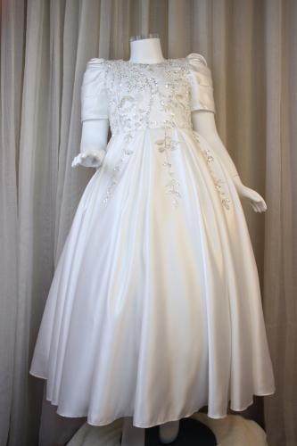 فستان بناتي مكسي سهرة مطرز بالكرستال