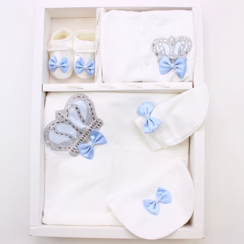 طقم مواليد تاج سماوي 5قطع