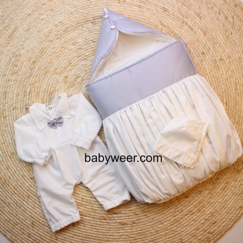 طقم مدس مواليد اسقبال 3 قطع