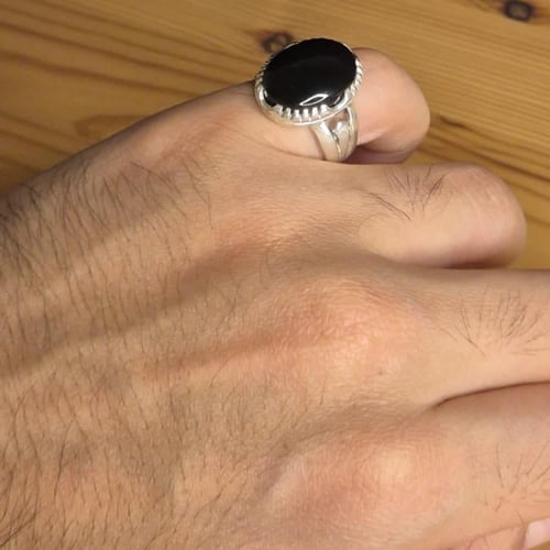 خاتم عقيق يماني جزاع ملكي