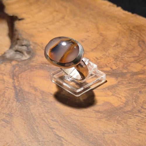 خاتم عقيق يماني ملكي فاخر