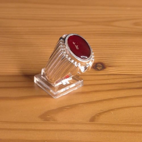 خاتم عقيق يماني احمر صياغه حمادة VIP