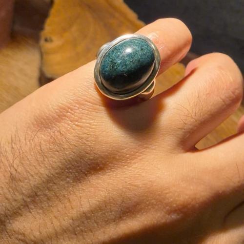 خاتم ملكي عقيق يماني طحلبي