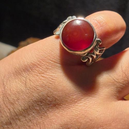 خاتم عقيق يماني صياغه مميزة