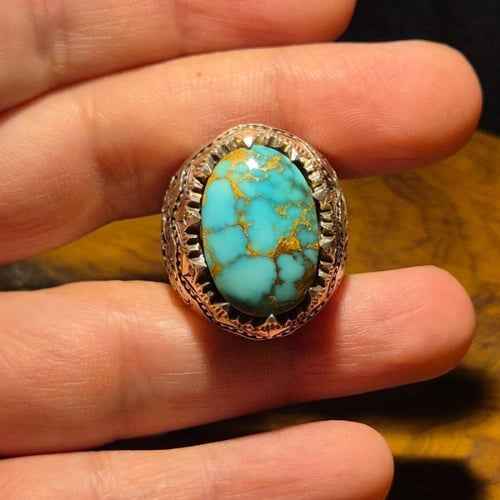 خاتم فيروز نيشابوري حسيني شبكي على صياغة النصر