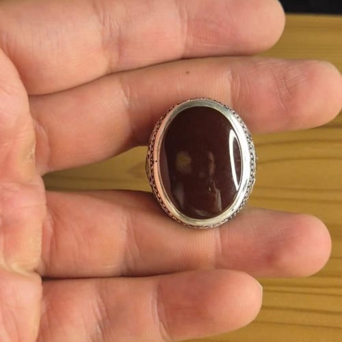 خاتم عقيق يماني كرزي