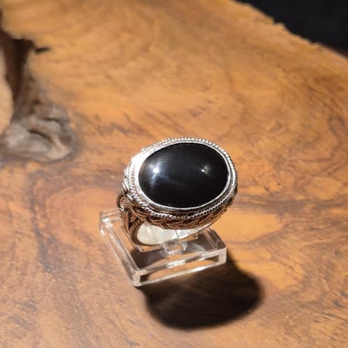 خاتم عقيق يماني جزاع صياغه يدوية