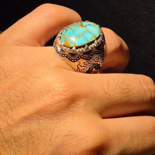 خاتم فيروز نيشابوري حسيني شبكي على صياغة النصر