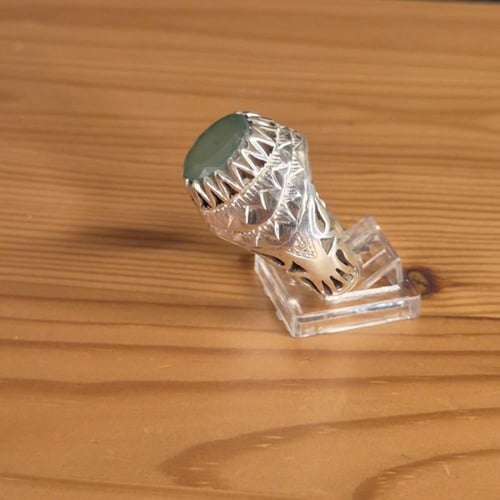 خاتم زمرد صياغه ثقيلة