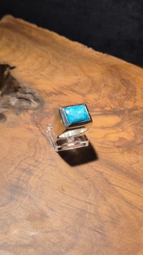 خاتم فيروزي صياغه ملكيه فاخرة