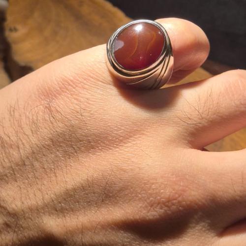 خاتم عقيق يماني كرزي