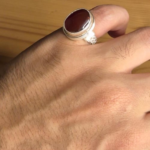 خاتم ملكي عقيق يماني صياغه نجرانية