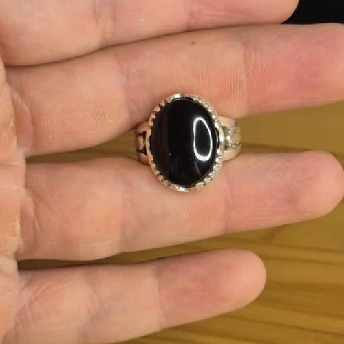 خاتم عقيق يماني جزاع ملكي