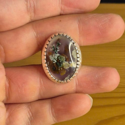 خاتم عقيق يماني ورد ربيع