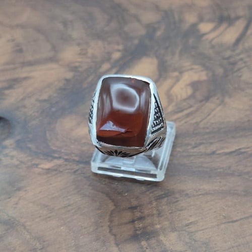 خاتم عقيق يماني صياغة البحرين المترشه