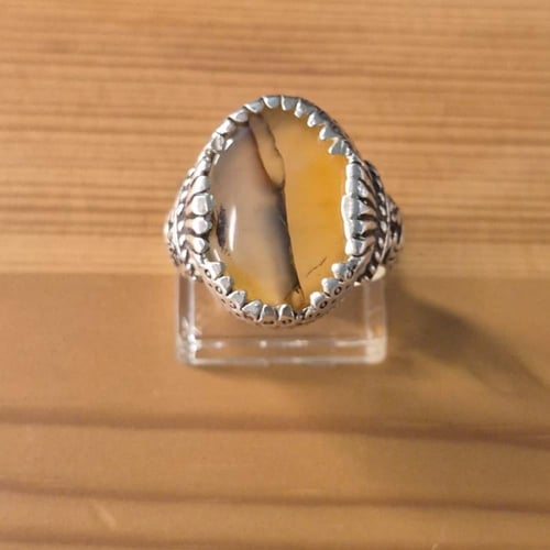 خاتم عقيق يماني مميز صياغه البحرين