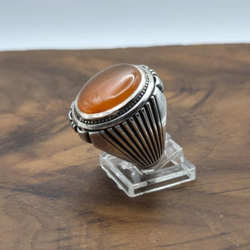 خاتم عقيق يماني صياغة حمزة