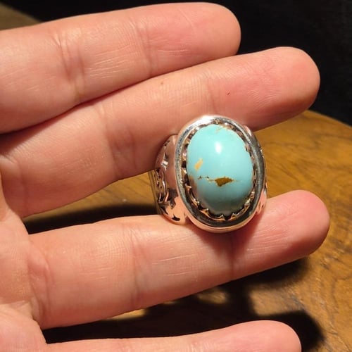 خاتم فيروز نيشابوري حسيني صياغة ثقيلة