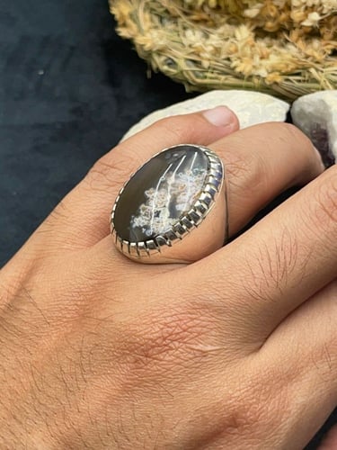 خاتم بحجر ورد الربيع