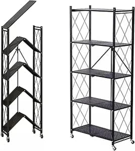 رف تخزين 5 دور لون اسود