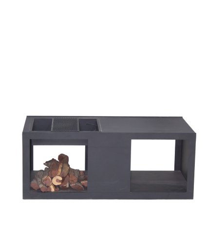 منقل حطب معدن كامل 120×60