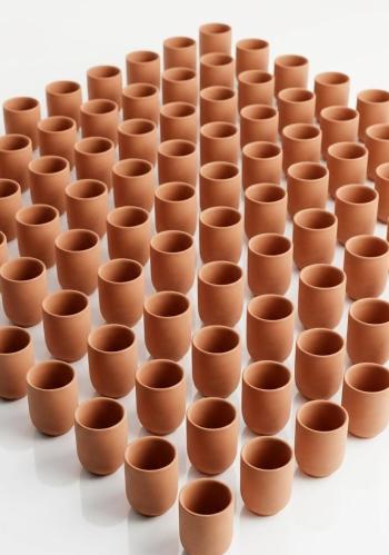 كاسات فخار 100 قطعه