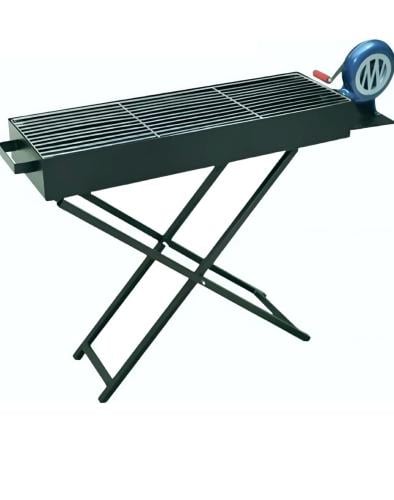 شواي مرتفع قابله للطي مزوده بمنفاخ هوا يدوي