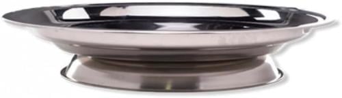 صحن كوزي استيل بقاعده مقاس 55سم