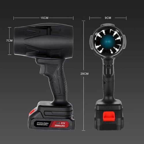 منفاخ أوراق لاسلكي قوي، منفاخ غبار محمول صغير مزود...