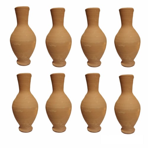 شربه فخار حجم صغير 8 قطع