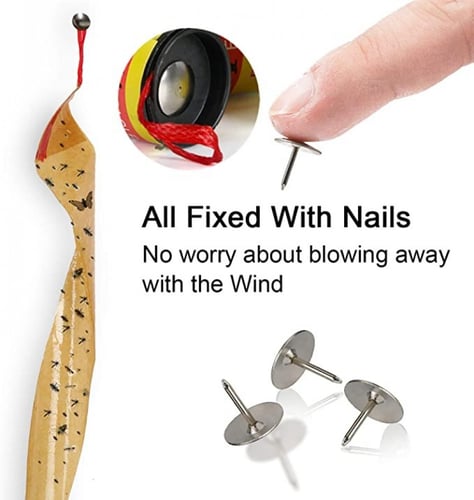 لاصق ذباب , شرائط مصائد حشرات بكج مكون من 16 قطعه