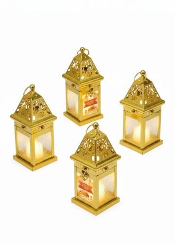 مجموعة فوانيس رمضان مع المدخنه اعلاه 4حبة