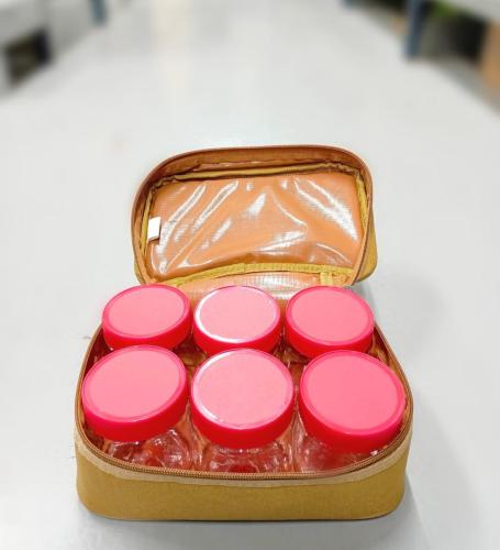 شنطه علب بهارات مكونه من 6 حبات