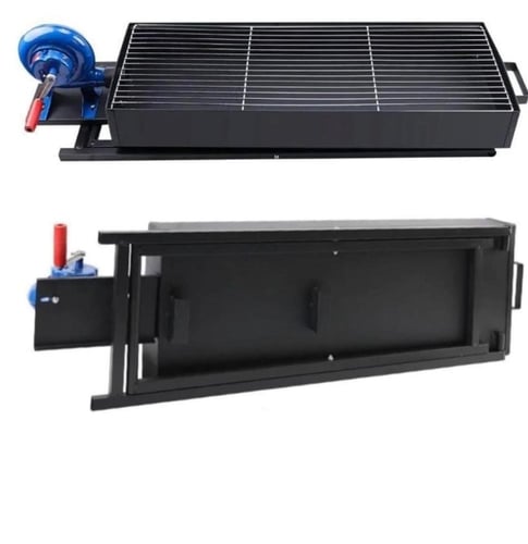 شواي مرتفع قابله للطي مزوده بمنفاخ هوا يدوي