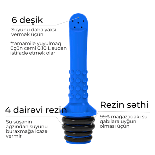 انبوبة شطافة محمولة للمرحاض، 3 قطع، عبوة سفرية عال...