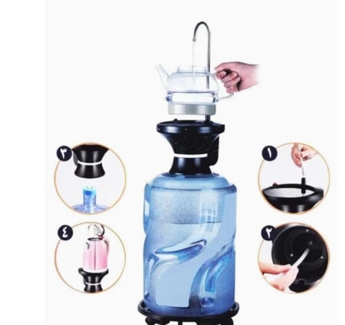 مغسله السفر والرحلات بالشحن مزوده بحامل قاروره وسط...