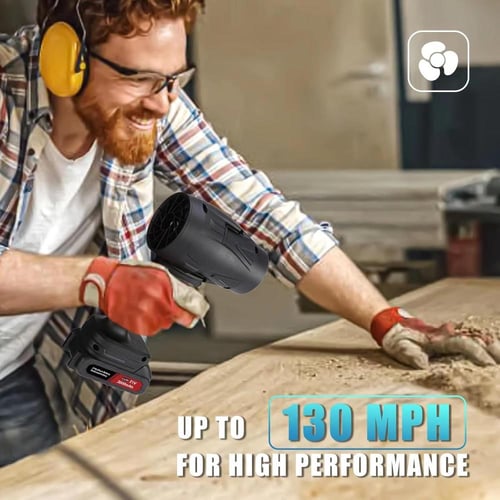 منفاخ أوراق لاسلكي قوي، منفاخ غبار محمول صغير مزود...