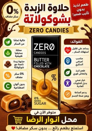 حلاوه الزبدة بشكولاته بدون سكر