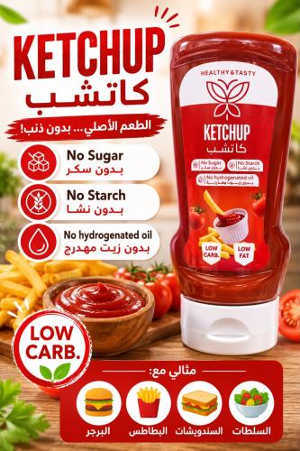 كاتشب بدون سكر