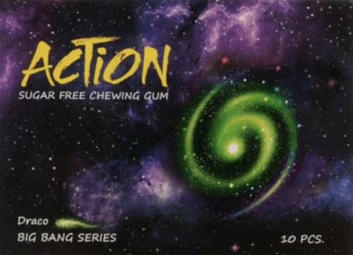 علكة خالية من السكر بنكهة دراكو أكشن، عبوة من 8