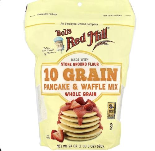 10 فطائر محلاة بالحبوب ومزيج الوافل ، حبوب كاملة ،...