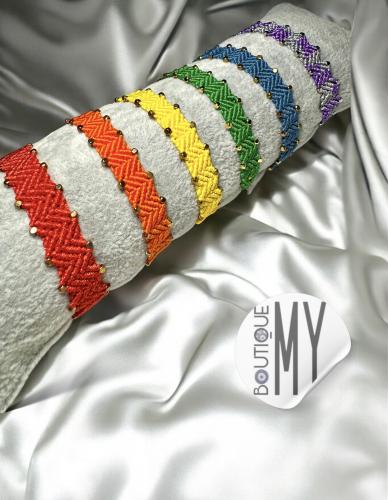 اساور خيوط المكرمية