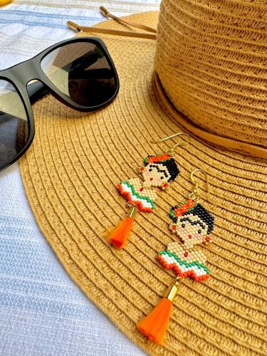 حلق فريدة اورنج