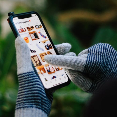 قفازات رجالية لاستخدام الجوال