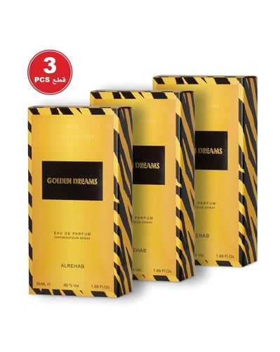 عطر جولدن دريمز 50 مل - 3 حبات