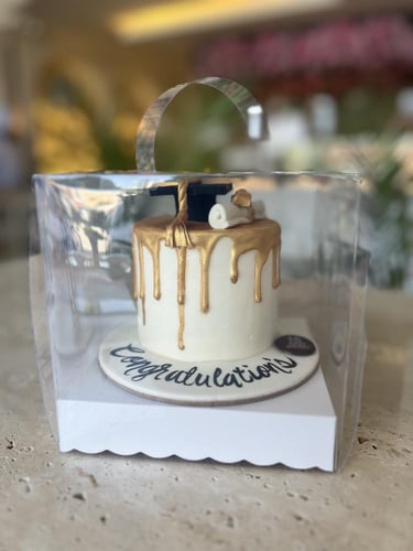 Lunch box cake تخرج