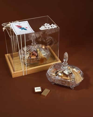 صينية كرستال صغيرة