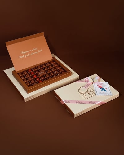 علبه شوكولاتة العيد ٤٠ قطعة