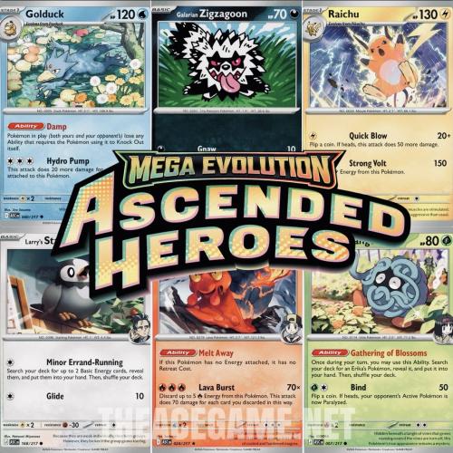 بطاقات Ascended Heroes اختر بطاقتك | Pokémon Singles (Common / Holo / Reverse Holo)