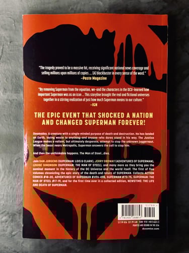 ‎مجلد كوميك دي سي سوبرمان The Death Of Superman